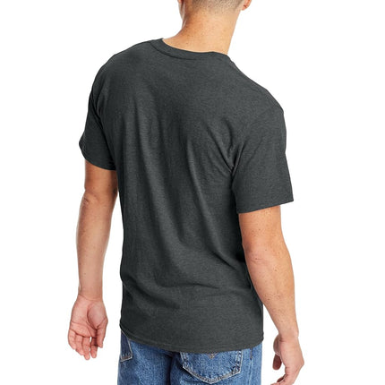 Hanes Men's ComfortSoft Short Sleeve T-Shirt, Charcoal Heather, Medium