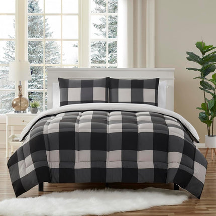 7 Piece Comforter Set Bag Solid Color All Season S