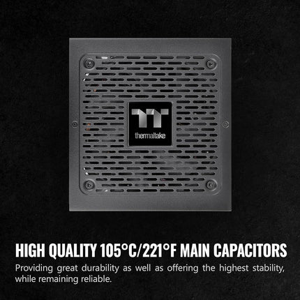 Thermaltake GF1 (2024) Fully Modular ATX 850W Power Supply - 80 Plus Gold - Ultra Quiet - Zero RPM, PS-TPD-0850FNFAGU-P
