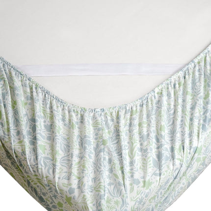 Elegant Comfort Softest and Coziest 4-Piece Sheet Set - 1500 Premium Hotel Quality Microfiber - Deep Pocket, Wrinkle Resistant 4-Piece Floral Bed Sheet Set, Twin XL, Anita Green