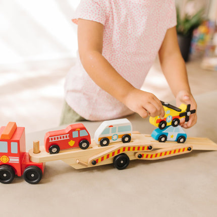 Melissa & Doug Emergency Vehicle Carrier