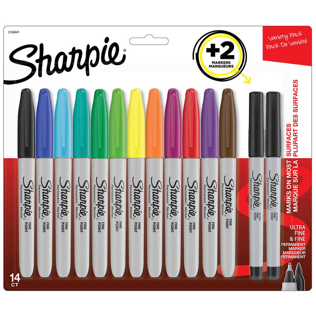 SHARPIE Fine Point Permanent Marker Set - 12 Assor