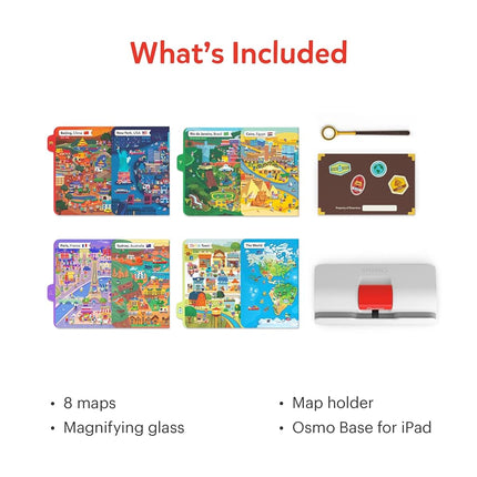 Osmo - Detective Agency - Ages 5-12 - Solve Global Mysteries - STEM Toy - For iPad or Fire Tablet (Osmo Base Required)