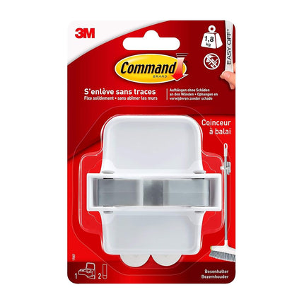 Command Broom Holder, 1 Hook and 2 Adhesive Strips