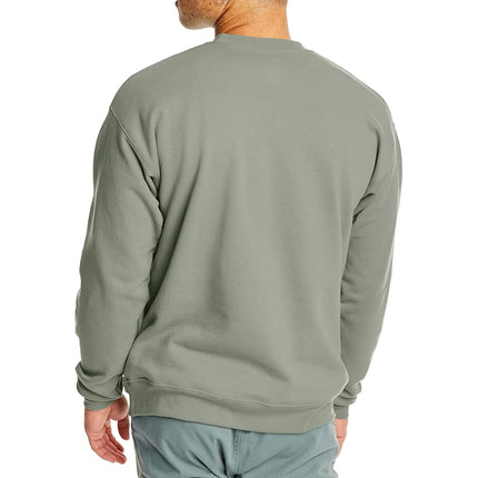 Hanes EcoSmart Fleece, pull en mélange de coton, col rond pour homme (1 ou 2 paquets), vert délavé - 1 paquet, 5TG