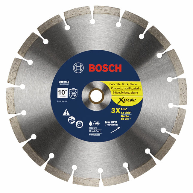 BOSCH DB1041E 10 In. Xtreme Segmented Rim Diamond 