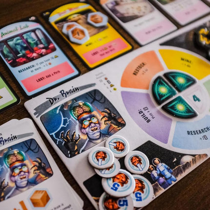 Rio Grande Games: Moon Colony Bloodbath - Strategy Card Game, Space Survival, Engine Building-Engine Losing Tableau Game, Ages 14+, 1-5 Players