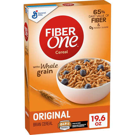 General Mills, Fiber One Cereal with Whole Grain, Original Bran, 19.6 oz (555 g)