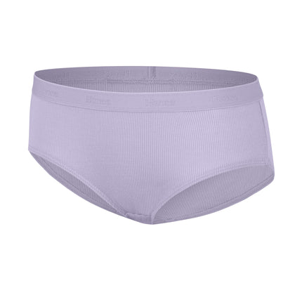 Hanes Ultimate Girls' Supersoft Bikini Briefs & Hipsters, Hipster - Purple/White/Peach 6-Pack, 14