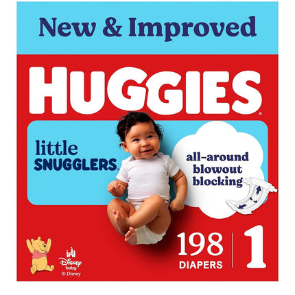 HUGGIES LITL SNUGLR ECON+ Nappy SZ1 198