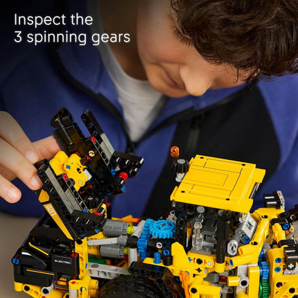 LEGO® Technic™ Volvo L120 Electric Wheel Loader 42209 Construction Toy, Vehicle Set Model, Buildable Engineering Toy for Kids, Loading Shovel for Boys and Girls Aged 9 and up