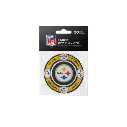 Sports Vault NFL Pittsburgh Steelers Baking Cupslarge, Team Colors, One Size