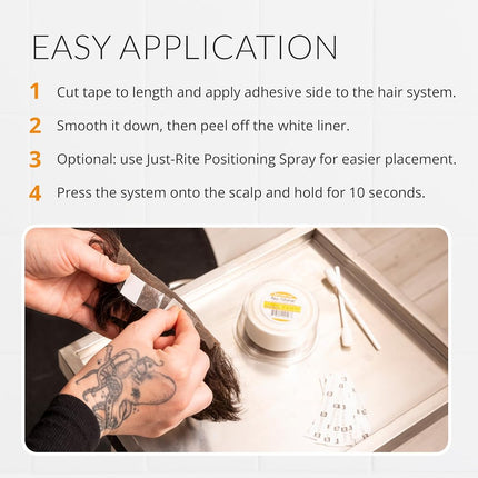 No Shine Bonding Double Sided Tape 3/4" x 12 Yard Hair System Roll by Walker Tape (WKR-NS-M2)