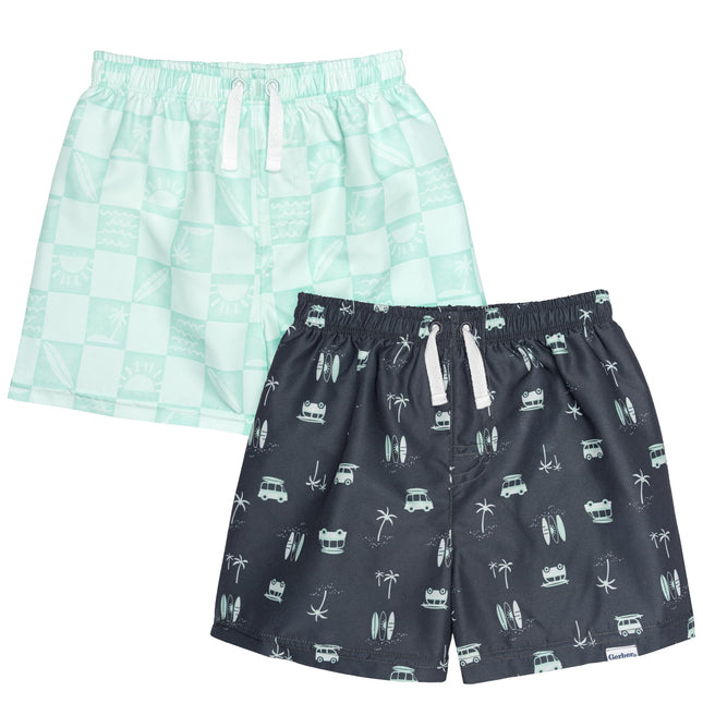 Gerber 2-Pack Baby & Toddler Boys Surf Swim Trunks