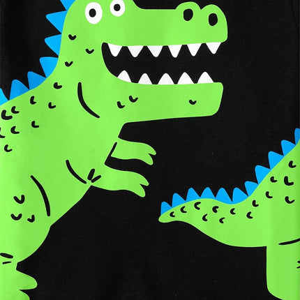 The Children's Place Baby Boys' and Toddler Assorted Everyday Long Sleeve Graphic T-Shirts,multipacks, Green Dino/a is for 2-Pack, 5T