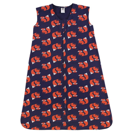 Hudson Baby Wearable Safe Soft Jersey Cotton Sleeping Bag, Fox, 0-6 Months