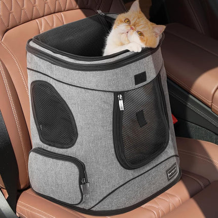 Petsfit Pet Backpack Carrier with Upgrade Waist Cushion Design to Better Fit the Waist, Suitable for Small and Medium Cats, and Rabbits up to 18 Pounds