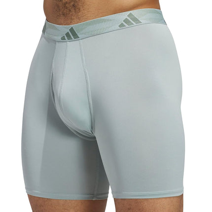 adidas Mens Microfiber 3-Pack Boxer Briefs Casual Casual - Black