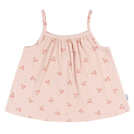 Gerber Conjunto de camiseta sin mangas y shorts para bebé, color rosa, 3T