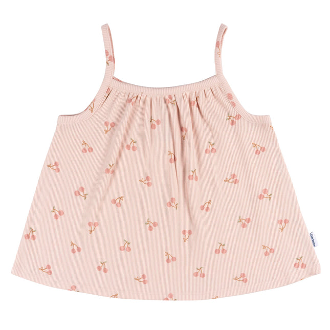 Gerber Conjunto de camiseta sin mangas y shorts para bebé, color rosa, 3T