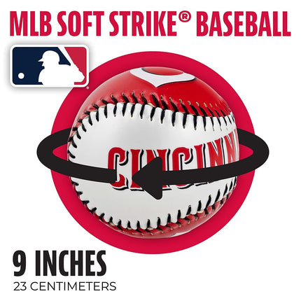 Franklin Sports MLB Boston Red Sox Team Baseball - MLB Team Logo Soft Baseballs - Toy Baseball for Kids - Great Decoration for Desks and Office