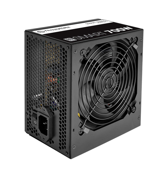 Thermaltake Smart 700W 80+ White Certified PSU, Continuous Power with 120mm Ultra Quiet Fan, ATX 12V V2.3/EPS 12V Active PFC Power Supply PS-SPD-0700NPCWUS-W