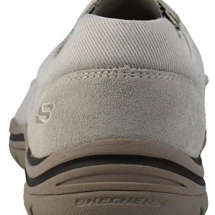 Skechers Mocasines sin Cordones de Hombre Expected Avillo, Ajuste Relajado, Natural, 10 UK