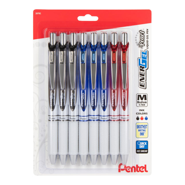 EnerGel Pearl Retractable Liquid Gel Pen, 0.7mm, M