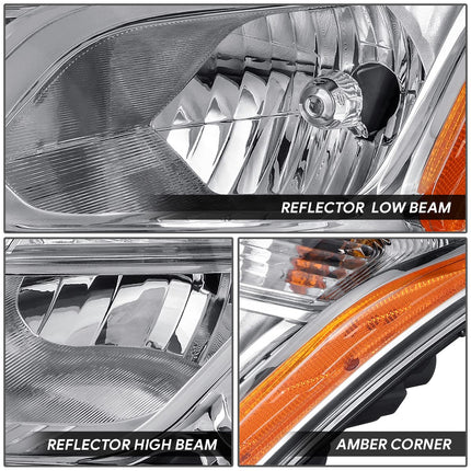 DNA MOTORING OEM-HL-0178-L Left Side Halogen Headlight Compatible with 2015-2016 Trax