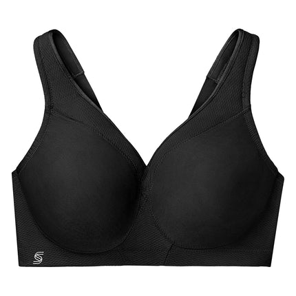 Glamorise MagicLift Seamless Sports Wirefree Bra 1006 (Women's & Women's Plus) Black