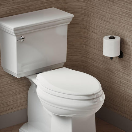 Kohler 75796-RL-0 Cachet Nightlight Readylatch Quiet-Close Elongated Toilet Seat, White
