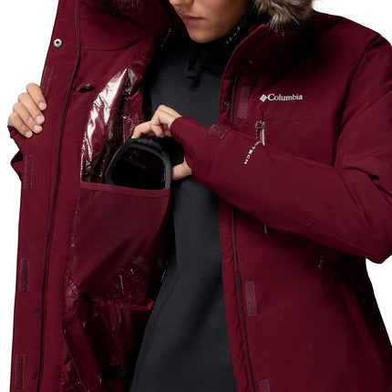 Veste isolée Columbia Ava Alpine II pour femme, veste de ski, Rich Wine, T-XL