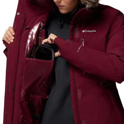 Columbia Women's Ski Jacket, Rich Wine, 2X