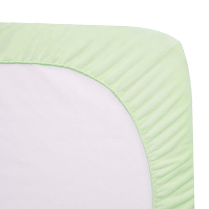 Sábana ajustable para cuna portátil/mini cuna de American Baby Company, chenilla extrasuave, color apio, para niños y niñas
