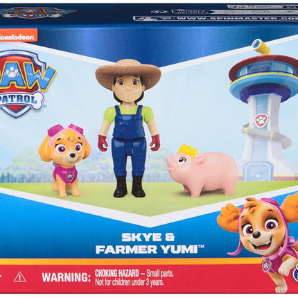 Paw Patrol Skye, Farmer Yumi and Piggie Figures, Kids’ Toys for Boys and Girls Aged 3 and Up