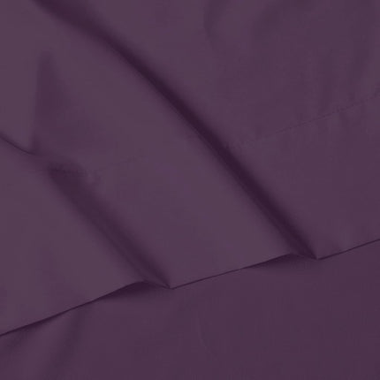 Elegant Comfort Count Egyptian Quality, Wrinkle Resistant Cool & Breathable, Easy Elastic Fitted, Microfiber, Plum-Purple, King