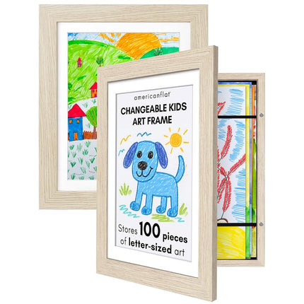 Americanflat - 2 Pack - Kids Artwork Display Frame