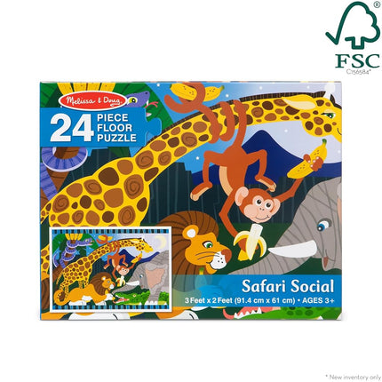 Melissa & Doug Safari Social Floor Puzzle (2'x3')