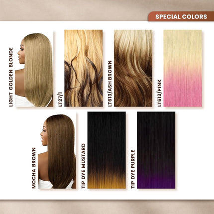 Sensationnel Bare Lace Wig 33 x 15 cm Lace Front Glueless Synthetic 180 Degree Pre Plucked Hairline (Mochabrown)