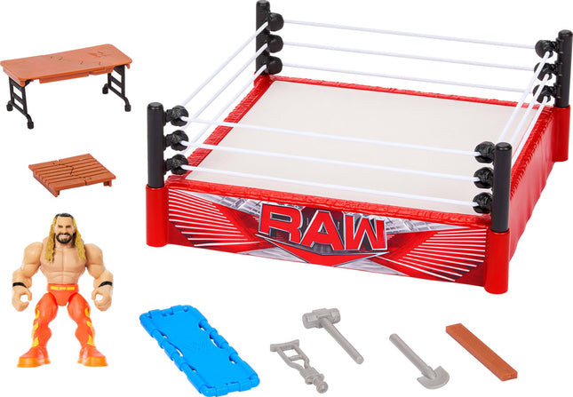 WWE Knuckle Crunchers Action Figure & Rebound Ring