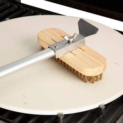Cuisinart CCB-4114 Pizza Cleaning Brush, Gray/Wood