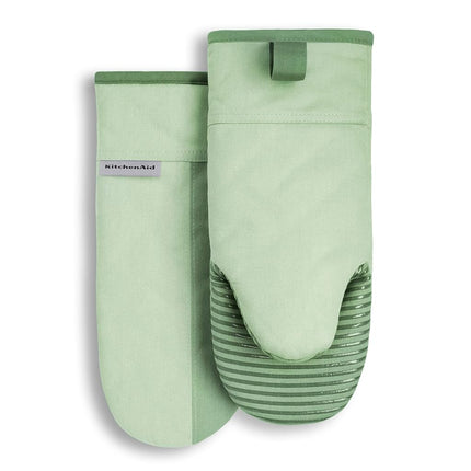 KitchenAid Beacon Two-Tone Non-Slip Oven Mitt Set,