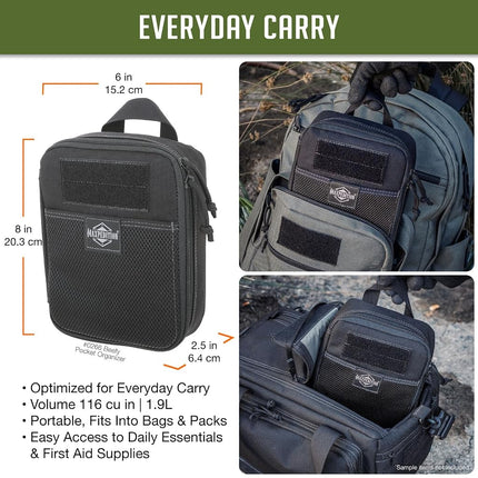 Maxpedition 0266B Gear Beefy Pocket Organizer, Black