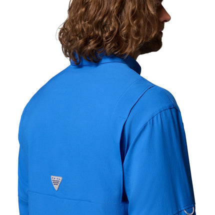 Camisa de manga larga Tamiami 2 de Columbia para hombre, camisa de manga larga, azul vívido, pequeña