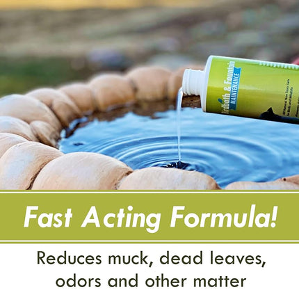 Sanco Industries Bird Bath & Fountain Maintenance - (8 Ounces) - Fast-Acting Enzyme-Based Formula Will Extend The Life of Your Water Feature, Aid in Maintaining a Balanced Ecosystem - Safe for All
