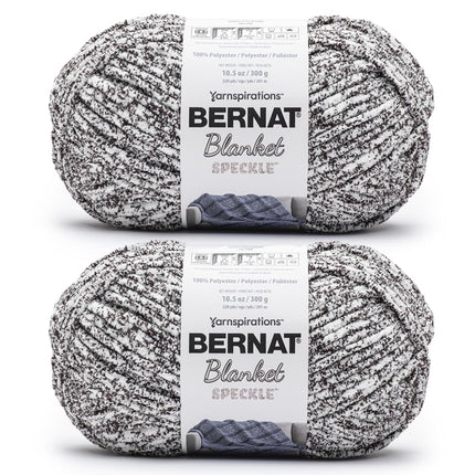 Bernat Blanket Speckle Typewriter Yarn - 2 Pack of