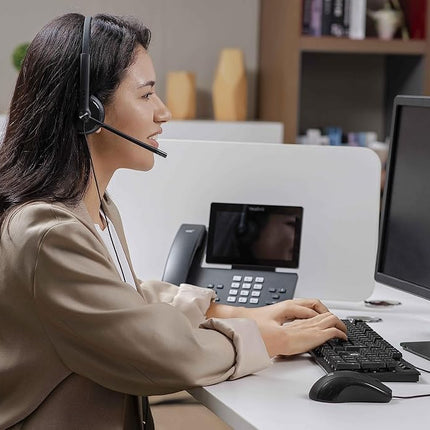 Yealink 1308043 UH34 Dual Microsoft Teams USB-Headset,Black