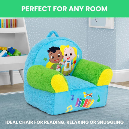 Delta Children - CoComelon Cozee Buddy Kids Chair, Blue