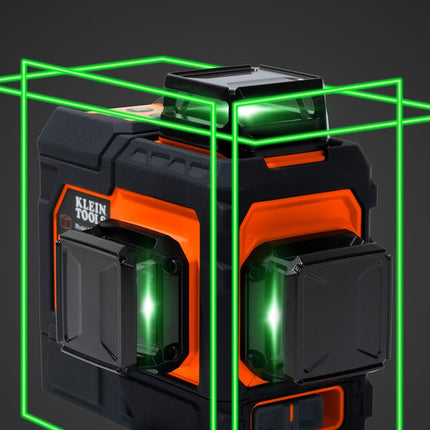 Klein Tools 93PLL Self-Leveling Laser Level with Bright Green 3x360-Degree Planes, Rechargeable Battery, Magnetic Mount