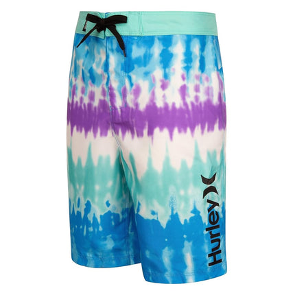 Short de bain Hurley pour garçons, Tie-dye bleu Neptune, Taille 20